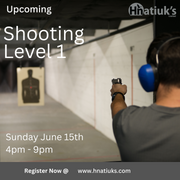 Shooting Level 1,  Sunday June 15th, 2025, 4-9pm